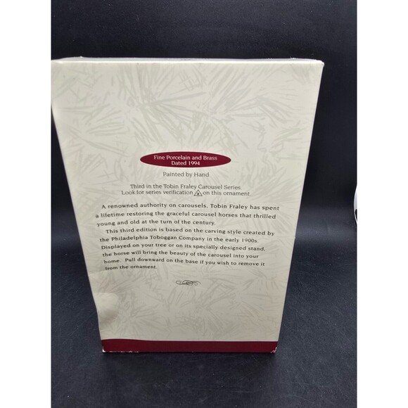 Hallmark Tobin Fraley Carousel Horses Collection Serie Lot 1992 to 1995 - Picture 9 of 13